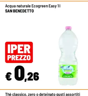 Acqua naturale Ecogreen Easy