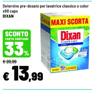 Detersivo pre-dosato per lavatrice