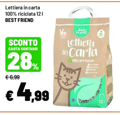 Lettiera in carta riciclata