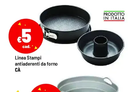 Linea stampi antiaderenti da forno