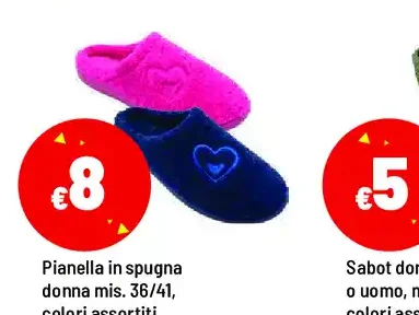 Pianella in spugna donna