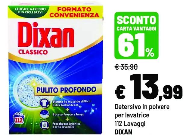 Detersivo in polvere per lavatrice