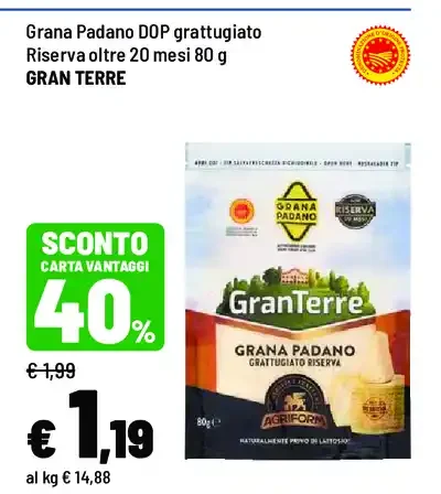 Grana Padano DOP grattugiato