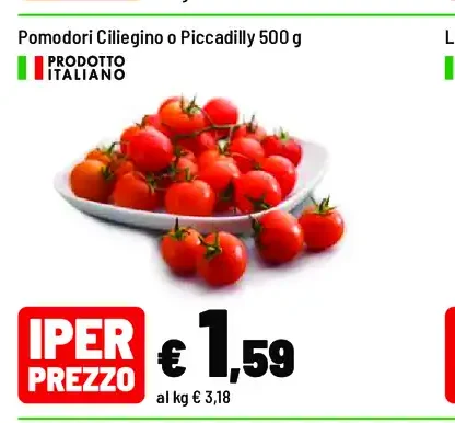 Pomodori ciliegino o Piccadilly