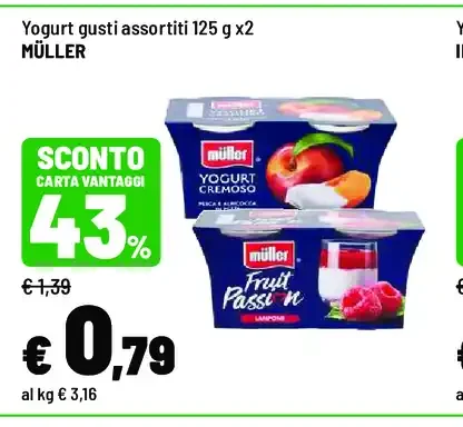 Yogurt gusti assortiti