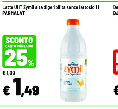 Latte UHT senza lattosio