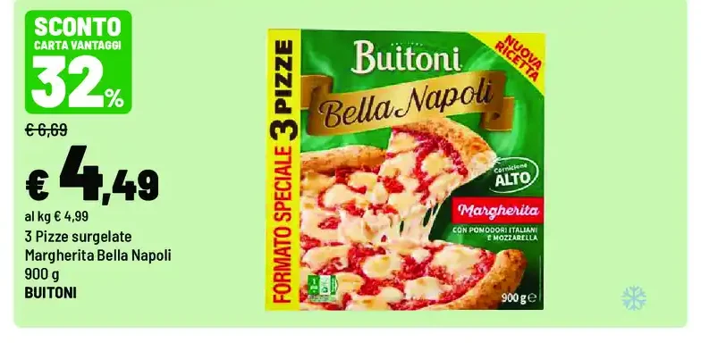Pizza surgelata Margherita Bella Napoli