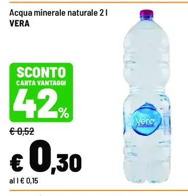 Acqua minerale naturale Vera