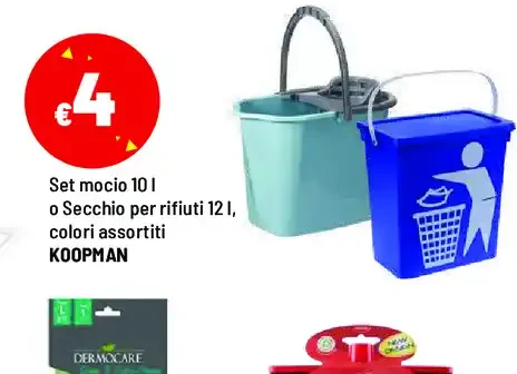 Set mocio o secchio per rifiuti