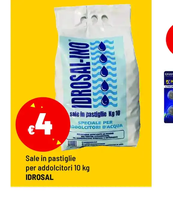 Sale in pastiglie per addolcitori