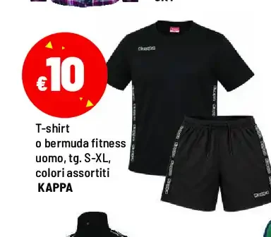 T-shirt o bermuda fitness uomo