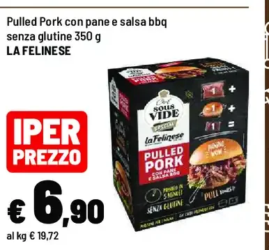 Pulled pork con pane e salsa bbq
