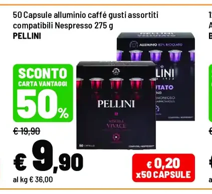 Capsule alluminio caffè compatibili Nespresso