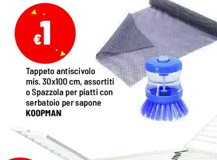 Tappeto antiscivolo o spazzola per piatti