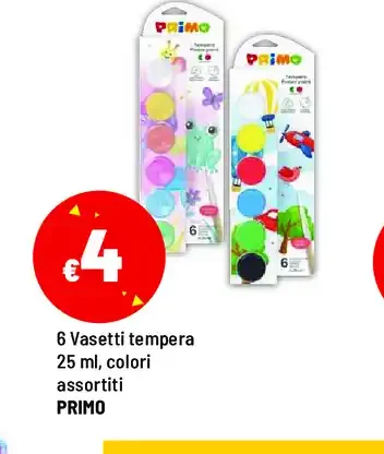 Vasetti tempera PRIMO