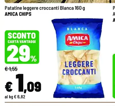Patatine leggere croccanti