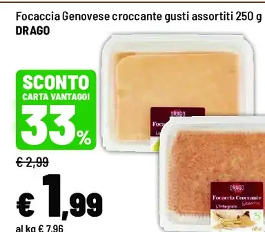 Focaccia genovese croccante
