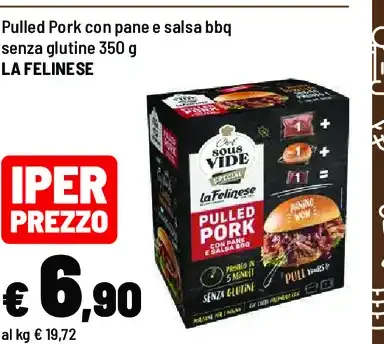 Pulled pork con pane e salsa bbq