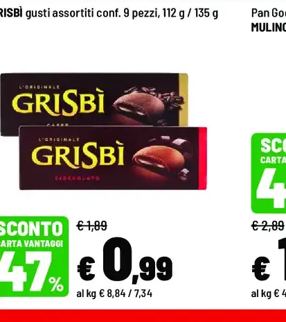 Biscotti Grisbì gusti assortiti