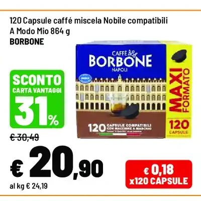 Capsule caffè miscela Nobile compatibili A Modo Mio