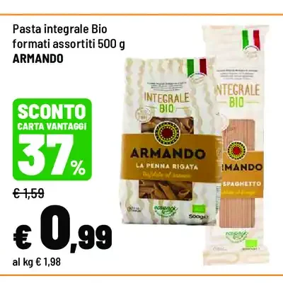 Pasta integrale Bio formati assortiti