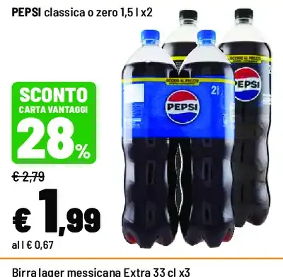 Pepsi classica o zero