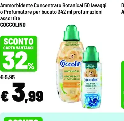 Ammorbidente concentrato Botanical o profumatore