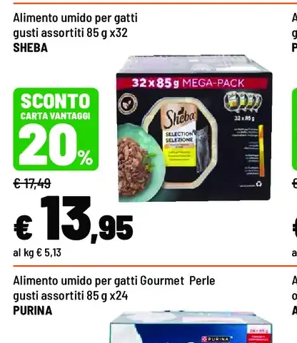Alimento umido per gatti Sheba gusti assortiti
