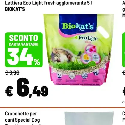 Lettiera Eco Light fresh agglomerante