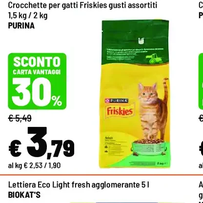 Crocchette per gatti Friskies gusti assortiti