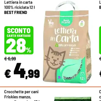 Lettiera in carta riciclata