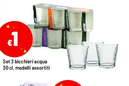 Set bicchieri acqua