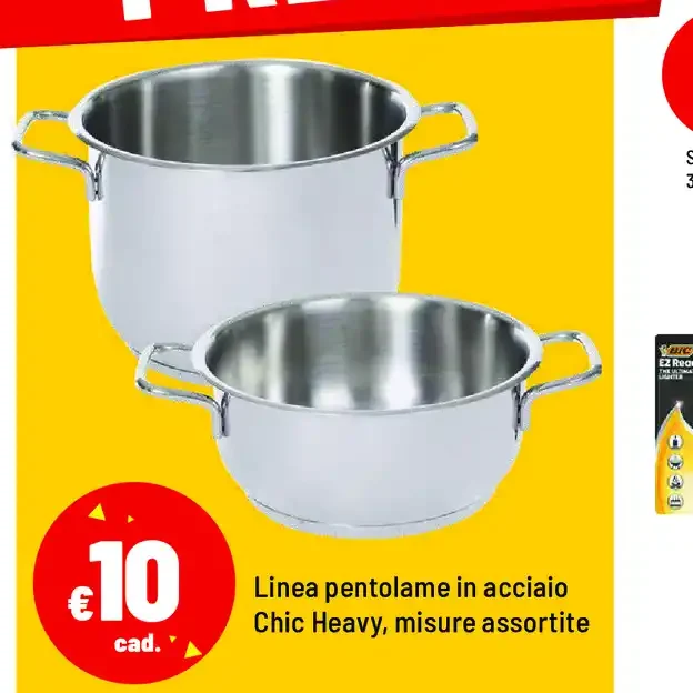 Linea pentolame in acciaio Chic Heavy