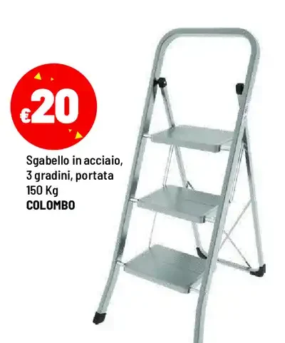 Sgabello in acciaio