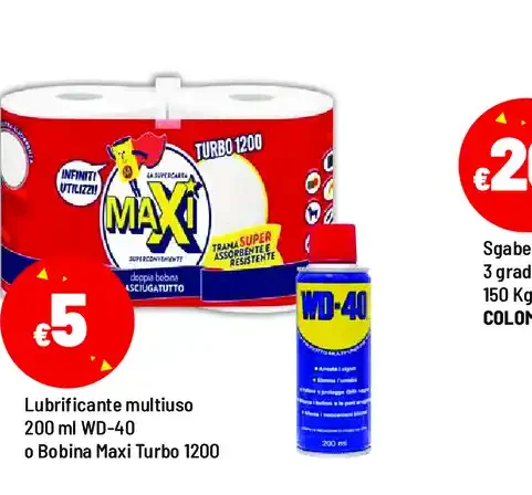 Lubrificante multiuso WD-40 o Bobina Maxi Turbo