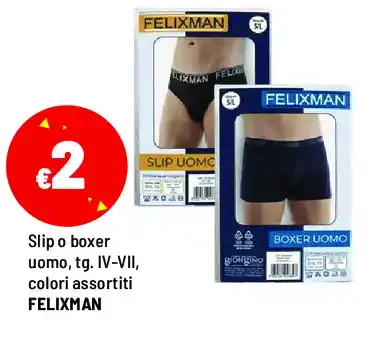 Slip o boxer uomo