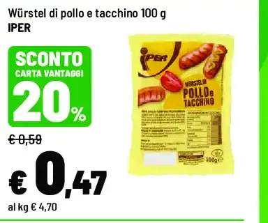 Würstel di pollo e tacchino
