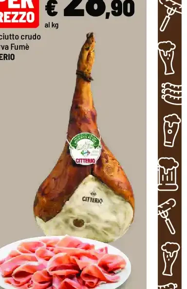 Prosciutto crudo Riserva Fumé