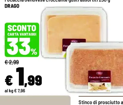 Focaccia genovese croccante