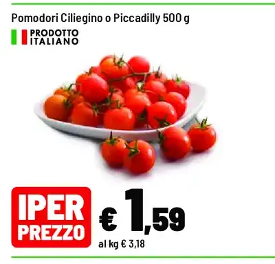 Pomodori ciliegino o Piccadilly