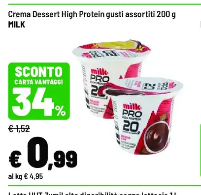 Crema dessert high protein