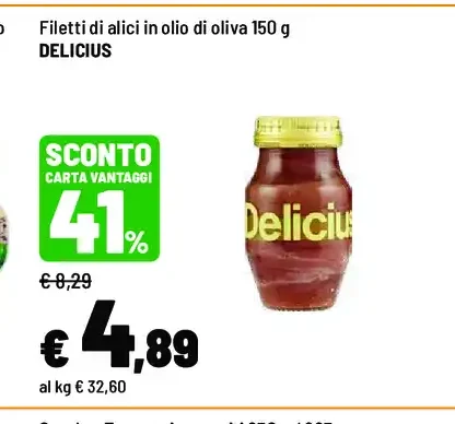 Filetti di alici in olio di oliva