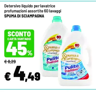 Detersivo liquido per lavatrice profumazioni assortite
