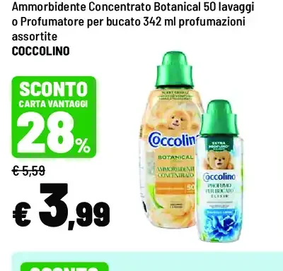 Ammorbidente concentrato Botanical o profumatore per bucato