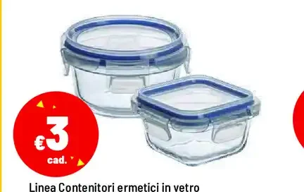 Contenitori ermetici in vetro