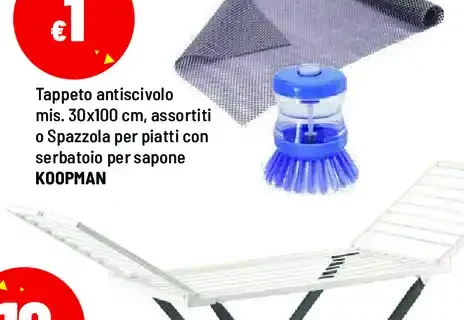 Tappeto antiscivolo o spazzola per piatti