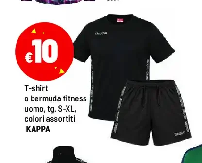 T-shirt o bermuda fitness uomo