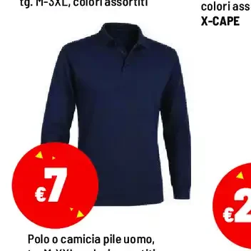 Polo o camicia pile uomo