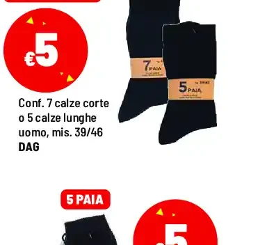 Confezione calze uomo