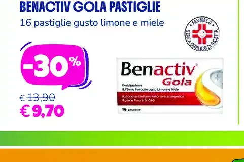 Benactiv gola pastiglie